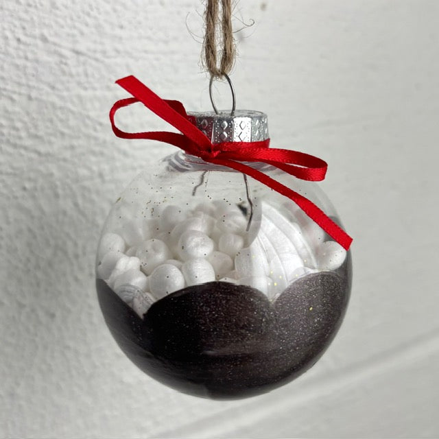 Handmade Hot Cocoa Holiday Ornament / Bulb