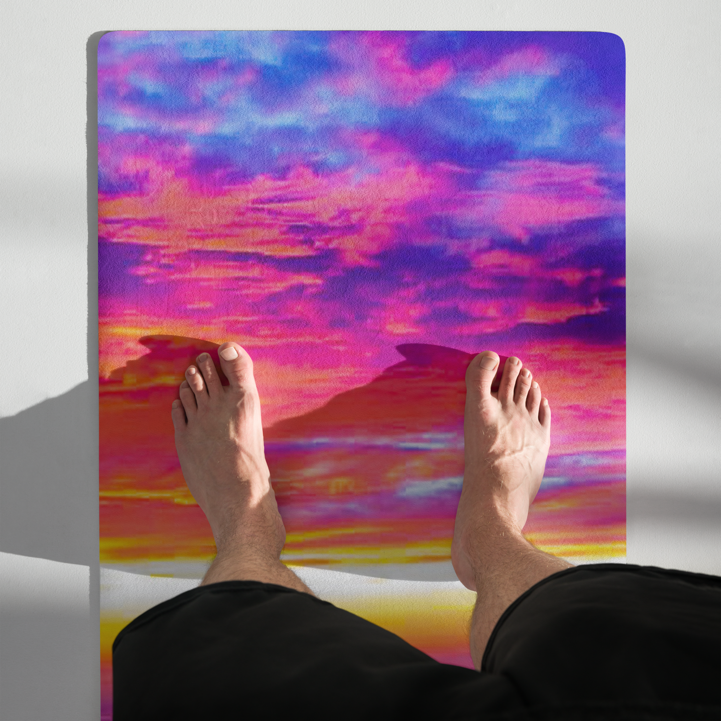 Sunrise Cloudscape - Non-Slip - Rubber Bottom - Yoga & Pilates - Mat