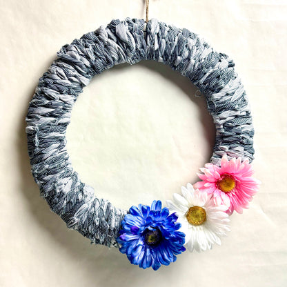 Handmade Fall Denim Wreath