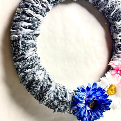 Handmade Fall Denim Wreath