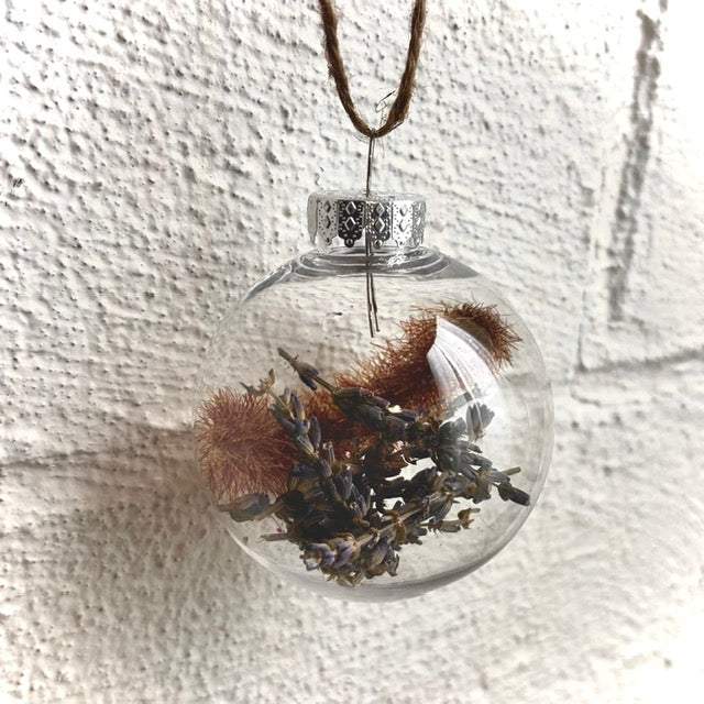 Handmade Lavendar Holiday Ornament / Bulb