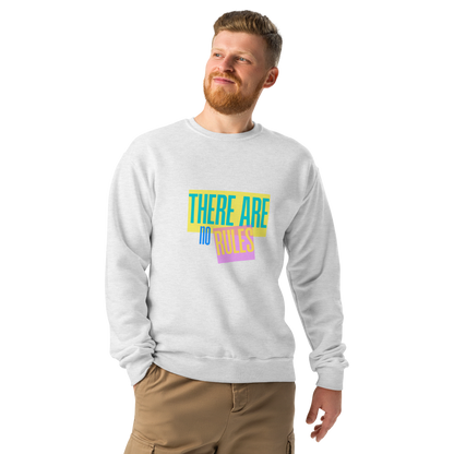 Retro "There Are No Rules" - Unisex - Crew Neck Sweatshirt
