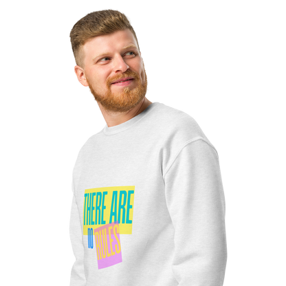 Retro "There Are No Rules" - Unisex - Crew Neck Sweatshirt