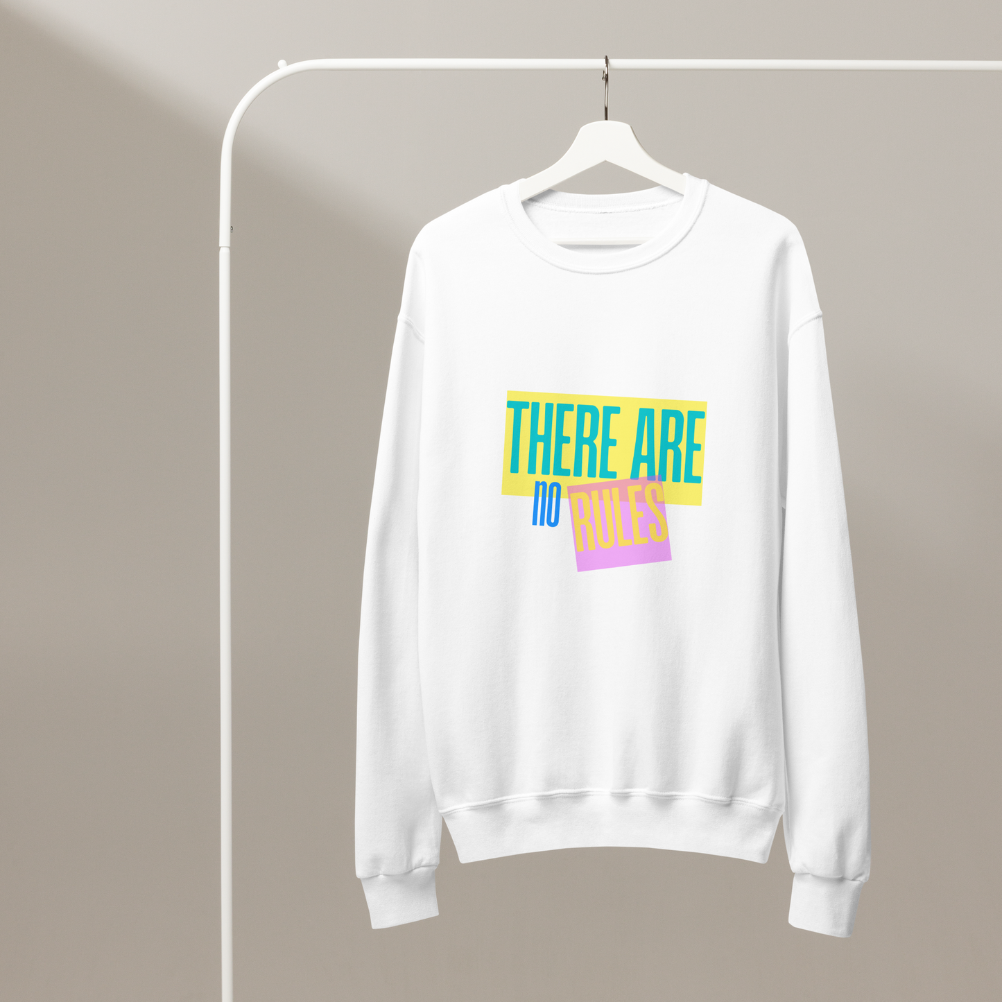 Retro "There Are No Rules" - Unisex - Crew Neck Sweatshirt