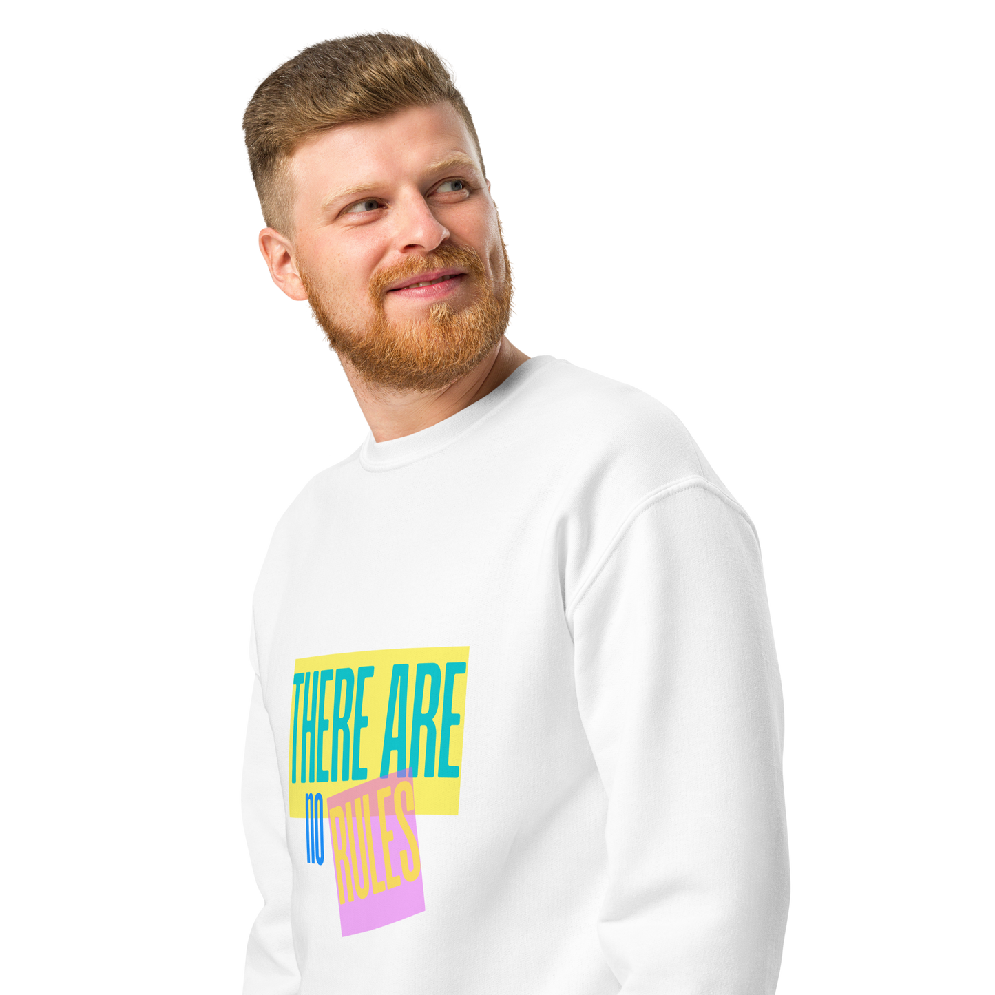 Retro "There Are No Rules" - Unisex - Crew Neck Sweatshirt
