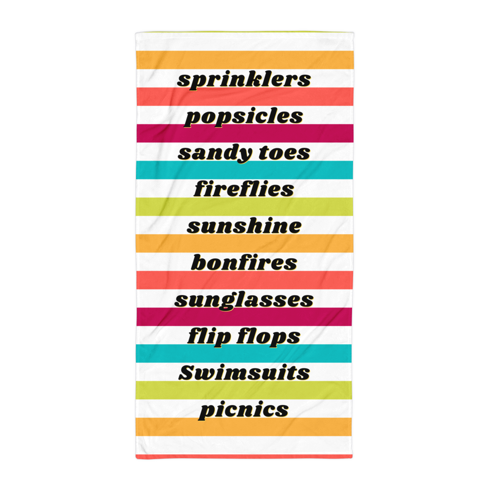 Summer Checklist - Summer - Beach Towel
