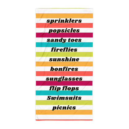 Summer Checklist - Summer - Beach Towel